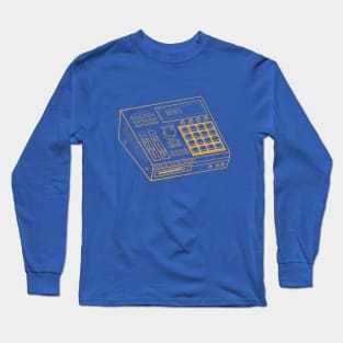 Beat Maker (Yellow Orange Lines) Analog / Music Long Sleeve T-Shirt